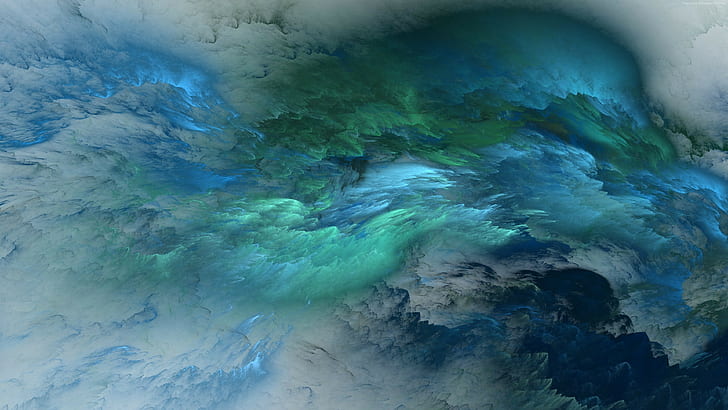 nuvens, resumo, azul, ultra hd, 4k picd, HD papel de parede