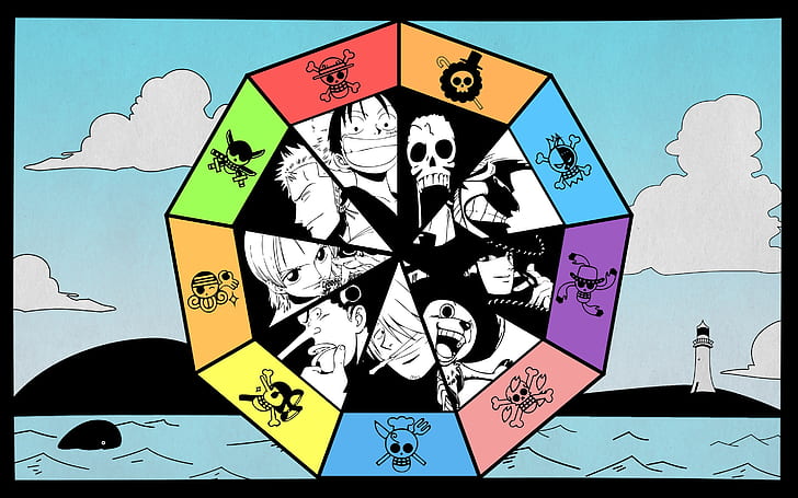 One Piece, Monkey D. Luffy, Roronoa Zoro, Nami, Brook, Usopp, Tony Tony Chopper, Nico Robin, Sanji, Franky, Straw Hat Pirates, HD wallpaper