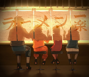 Naruto TV still, Anime, Naruto, Kakashi Hatake, Naruto Uzumaki, Sakura Haruno, Sasuke Uchiha, HD papel de parede HD wallpaper