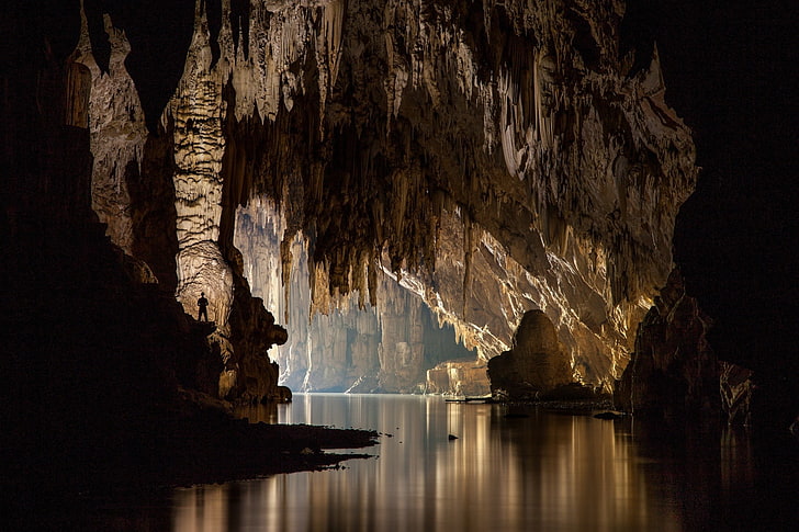 коричневая пещера, 500px, фотография, пейзаж, пещера, мужчины, HD обои