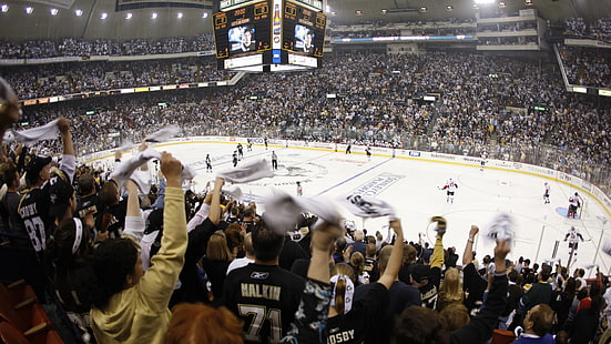 hockey su ghiaccio, NHL, sport, pinguini di Pittsburgh, Sfondo HD HD wallpaper