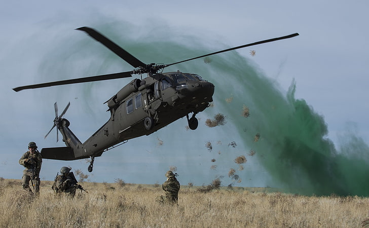 USA, military, military aircraft, Sikorsky UH-60 Black Hawk, United States Army, HD wallpaper