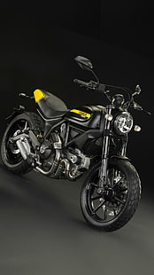 Ducati Scrambler Urban Enduro 2015, motocicleta cruiser preta, Motocicletas, Ducati, 2015, HD papel de parede HD wallpaper