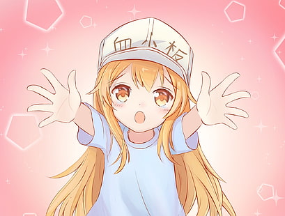 Anime, Cells at Work !, Girl, Platelet (Cells at Work!), Sfondo HD HD wallpaper