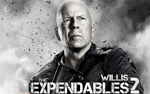 Bruce Willis in Expendables 2, materiali di consumo, bruce, willis, film, Sfondo HD HD wallpaper