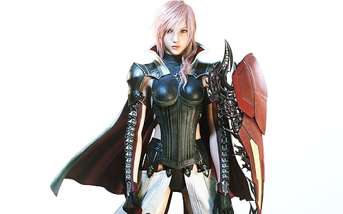 Возвращения молний: Final Fantasy XIII, девушка-воин, Lightning, Returns, Final, Fantasy, Warrior, девушка, HD обои HD wallpaper