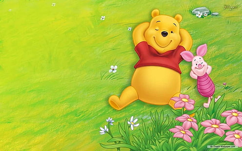 Winnie l'ourson et illustration de porcelet, émission de télévision, Winnie l'ourson, Fond d'écran HD HD wallpaper