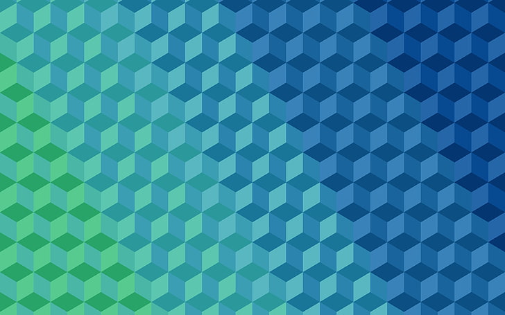 blaue und grüne dynamische Tapete, abstrakt, digitale Kunst, blau, Windows 8, Grafik, dunkelblau, grün, HD-Hintergrundbild