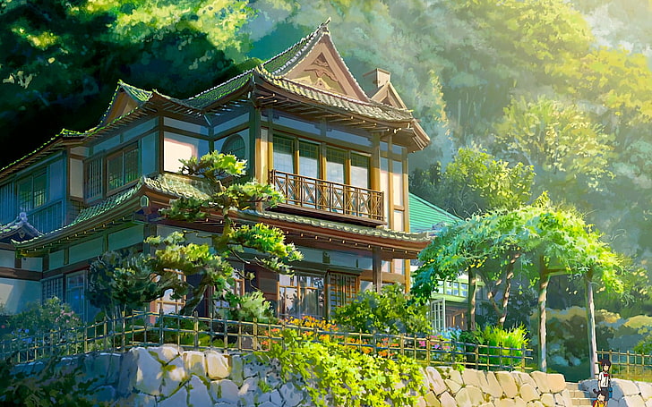 Anime, Dein Name., Haus, Itomori, Kimi No Na Wa., Natur, HD-Hintergrundbild