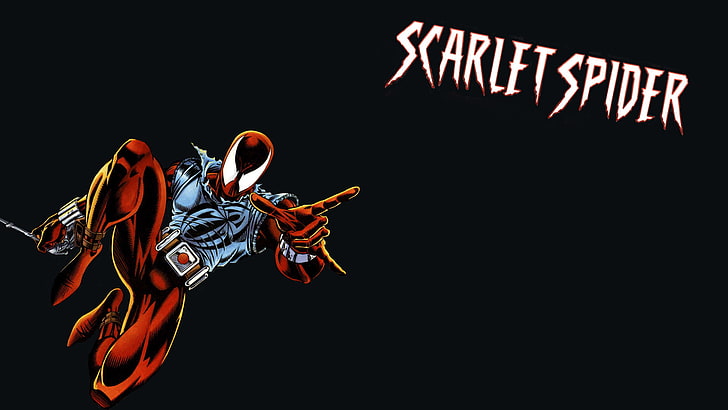 Scarlet Spider illustration, Scarlet Spider, Marvel Comics, comics, Spider-Man, HD wallpaper