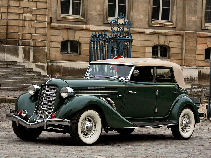 1935, 851, auburn, luxury, phaeton, retro, s da, HD wallpaper