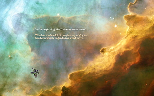 quote Guia do Mochileiro das Galáxias space, HD papel de parede HD wallpaper
