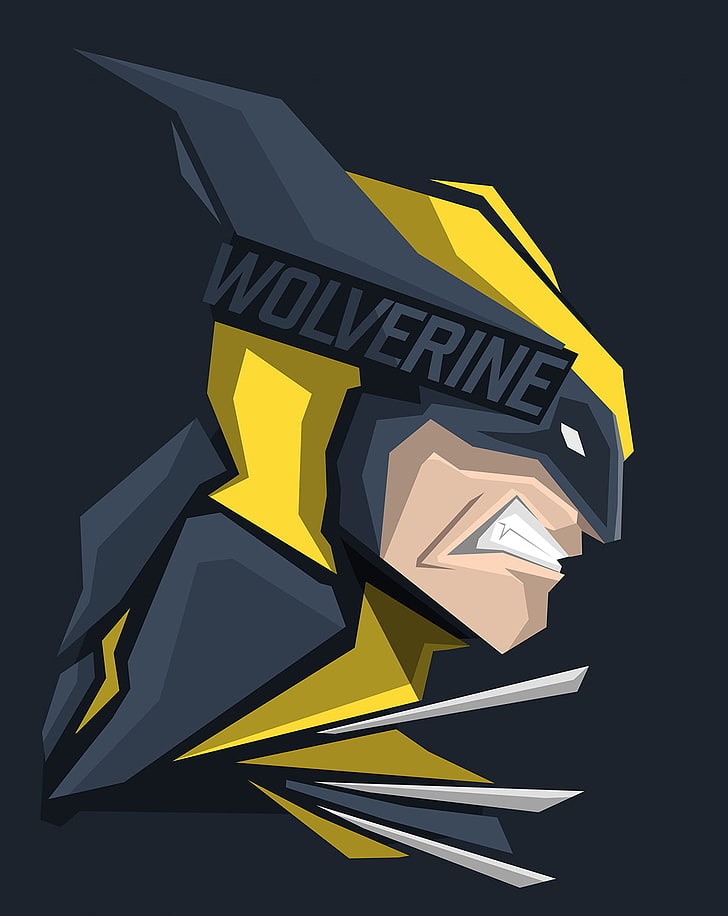 Grafika cyfrowa Wolverine, superbohater, Wolverine, X-Men, Tapety HD, tapety na telefon
