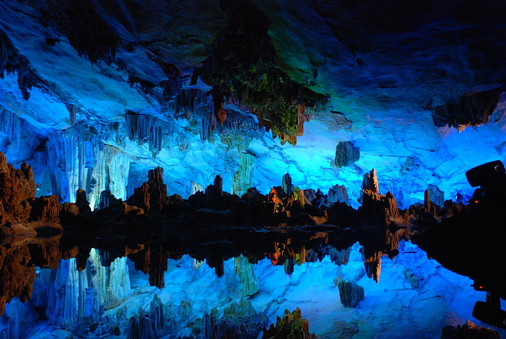 Grottes, grotte de flûte de roseau, Fond d'écran HD
