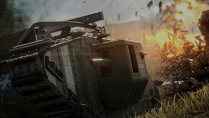 Battlefield 1 ، دبابة ، British Mark IV ، Battlefield، خلفية HD