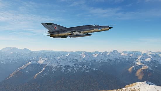 KB MiG, MiG-21bis, myśliwiec na linii frontu, Tapety HD HD wallpaper