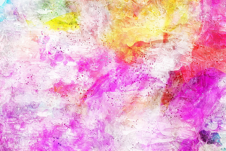 paint, unevenness, watercolor, pink, light, HD wallpaper