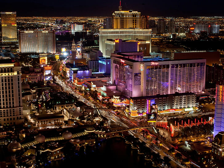 Las Vegas, USA, Nevada, Las Vegas, USA, Nevada, Hotel, casino, city, HD wallpaper