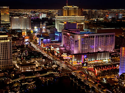 Las Vegas, AS, Nevada, Las Vegas, AS, Nevada, Hotel, kasino, kota, Wallpaper HD HD wallpaper