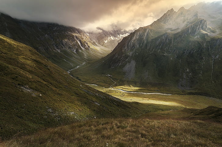 landscape, valley, nature, HD wallpaper
