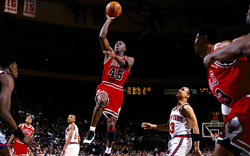 Баскетбол, Чикаго Булс, Майкъл Джордан, HD тапет HD wallpaper