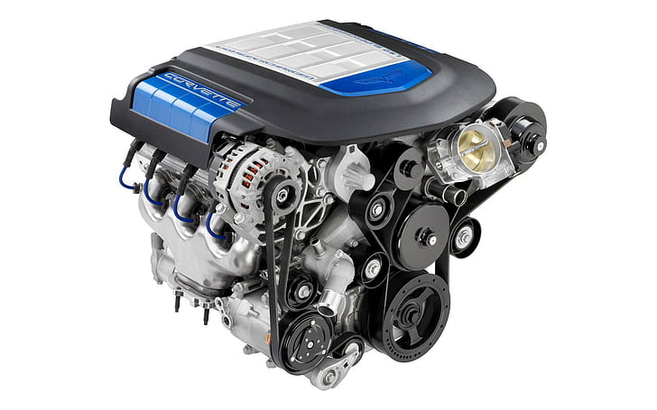 Chevrolet Corvette Zr1 Ls9 Supercharged Двигател, корвета, мотор, двигател, автомобили, HD тапет