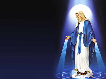 Madre María, ilustraciones de la Madre María, Religiosa, Fondo de pantalla HD HD wallpaper
