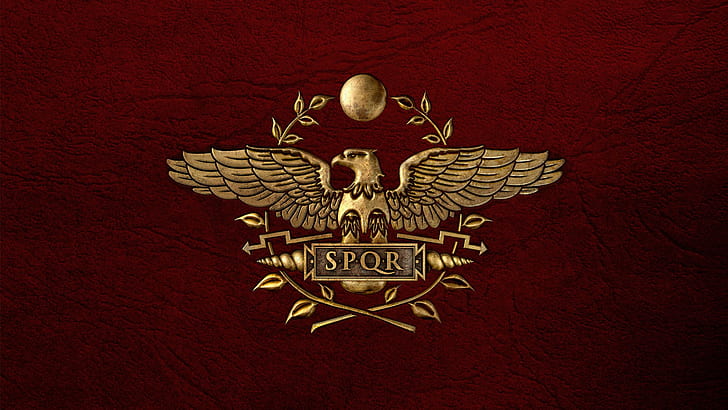 Roma, Italia romana, antigua, águila, historia, bandera, Fondo de pantalla HD