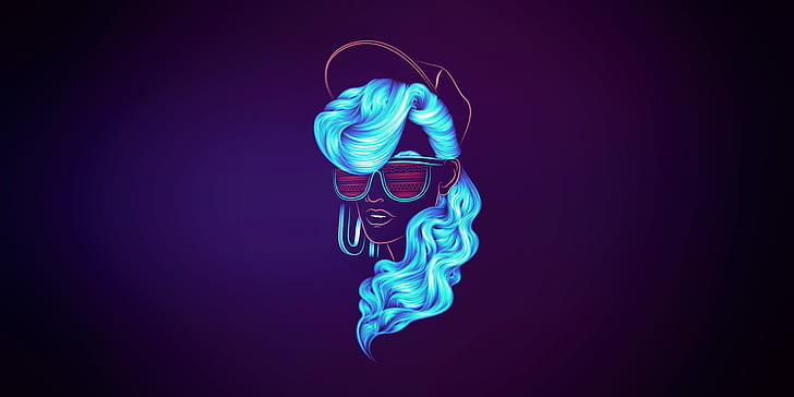 Girl, Music, Neon, Face, Background, 80s, 80's, Synth, Retrowave, Synthwave, New Retro Wave, Futuresynth, Sintav, Retrouve, Outrun, HD wallpaper