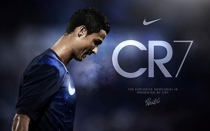Nike CR7 digital wallpaper, Soccer, Cristiano Ronaldo, HD wallpaper