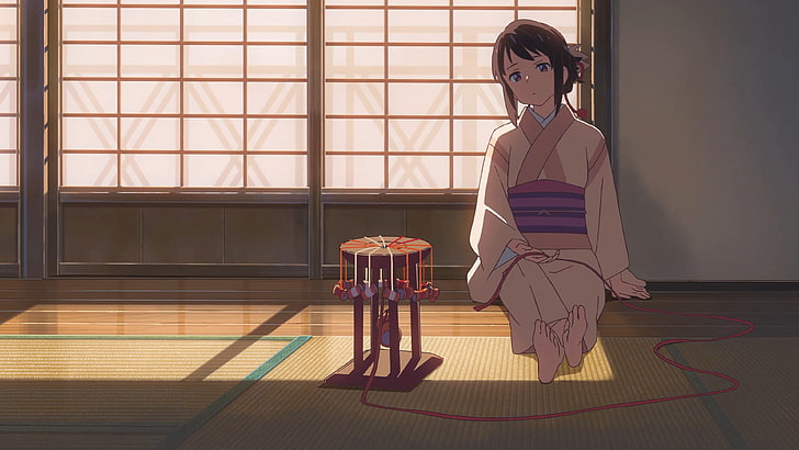Makoto Shinkai, Kimi no Na Wa, anime kızlar, HD masaüstü duvar kağıdı