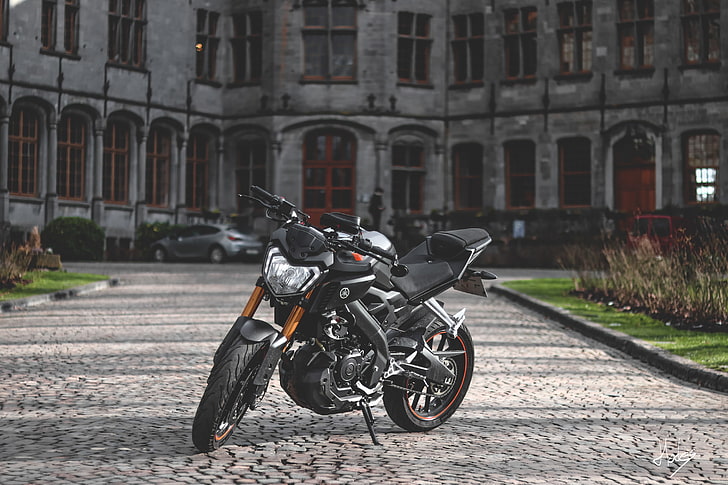 motocicleta, profundidade de campo, Yamaha, HD papel de parede