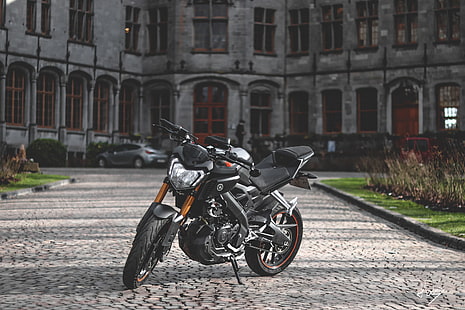 motorcycle, depth of field, Yamaha, HD wallpaper HD wallpaper