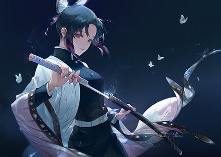 Anime, Dämonentöter: Kimetsu no Yaiba, Shinobu Kochou, HD-Hintergrundbild HD wallpaper