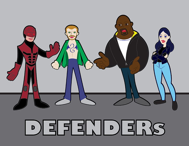 Defenders TV Show Cartoon Artwork、 HDデスクトップの壁紙