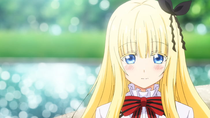 Anime, Kishuku Gakkou No Juliet, Blond, Blaue Augen, Erröten, Mädchen, Juliet Persia, HD-Hintergrundbild