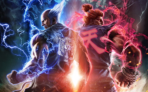 Tekken 7 Fated Retribution Heihachi Akuma, Tekken, Heihachi, Retribution, Fated, Akuma, HD тапет HD wallpaper
