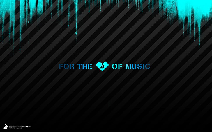 Pour l'amour de la musique logo, musique, DJ, texte, Fond d'écran HD
