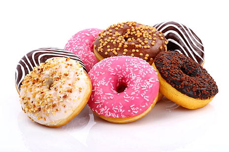 Donuts, Kuchen, Glasur, HD-Hintergrundbild HD wallpaper
