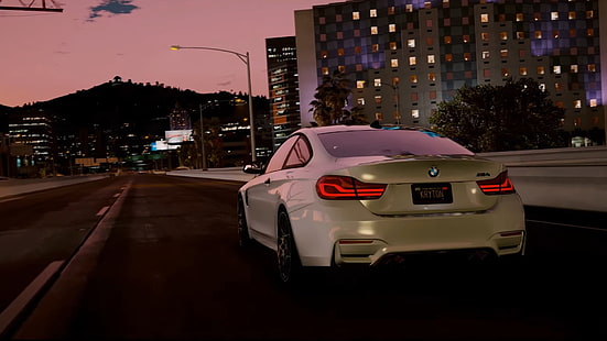 BMW, GTA V, GTA 5, STADT, AUTO, SPIEL, FULL HD, ULTRA REALISTISCHE GRAFIK, HD-Hintergrundbild HD wallpaper