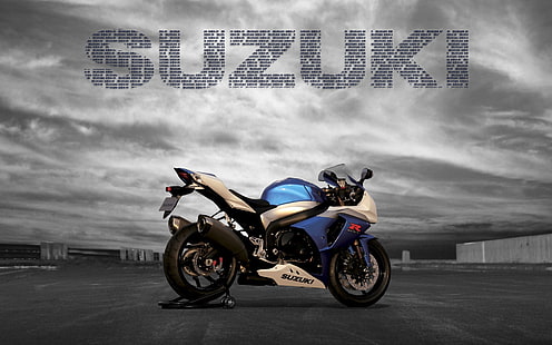 Suzuki GSX-R, Suzuki, motocicleta, logotipo, HD papel de parede HD wallpaper