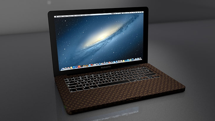 MacBook Pro, macbook, apple, laptop, louis vuitton, Wallpaper HD