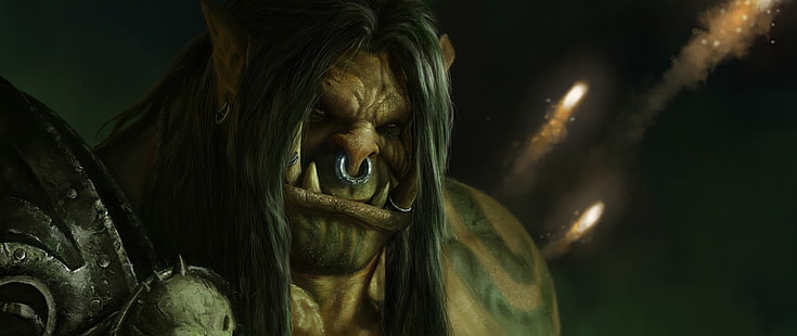 Tapeta cyfrowa Warcraft Reforged, World of Warcraft, wow, Warlords of Draenor, Grommash Hellscream, Tapety HD HD wallpaper