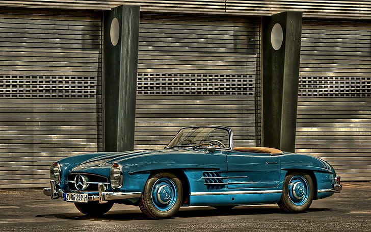 Fantastique Vintage Mercedes Convertible Hdr, sport, cabriolet, voitures, Fond d'écran HD