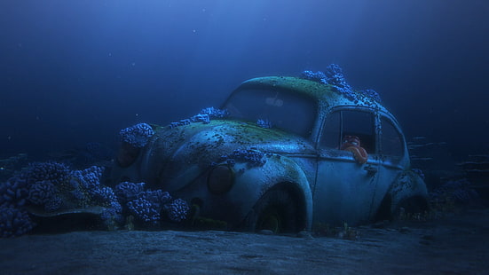Finding Dory, Pixar Animation Studios, Disney Pixar, film, film animasi, Wallpaper HD HD wallpaper