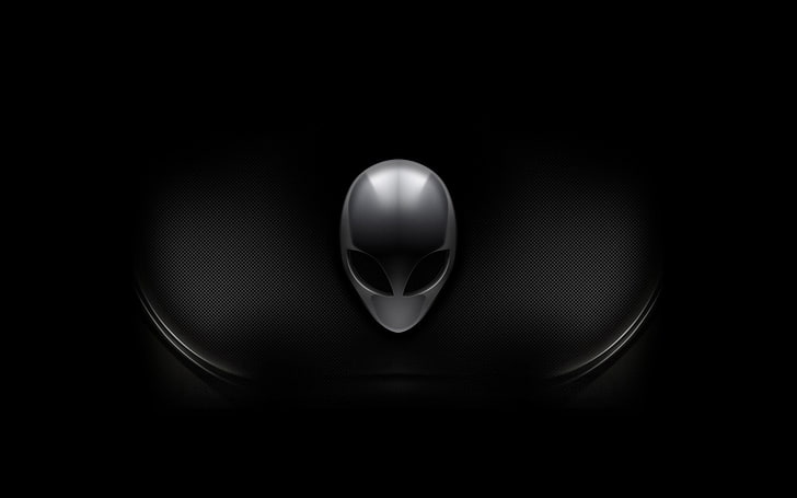 black and gray Alienware logo, Technology, Alienware, HD wallpaper