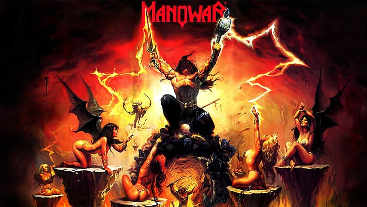 Krieger, Harpyien, Heavy Metal, Manowar, HD-Hintergrundbild