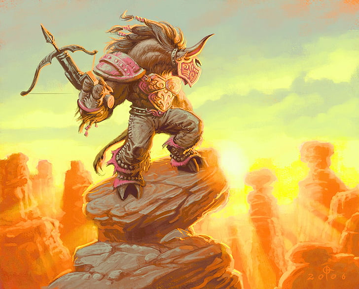 Warcraft, World Of Warcraft, Tauren (World Of Warcraft), HD wallpaper