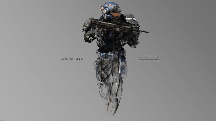 Halo game cover, Halo, Carter-A259, Halo Reach, HD wallpaper