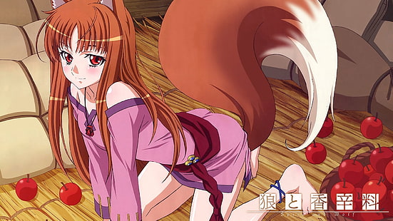 Holo, Spice und Wolf, Anime Girls, Okamimimi, HD-Hintergrundbild HD wallpaper